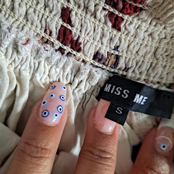 Miss Me Red Floral Casual Wear Dress - Picture 8 of 8